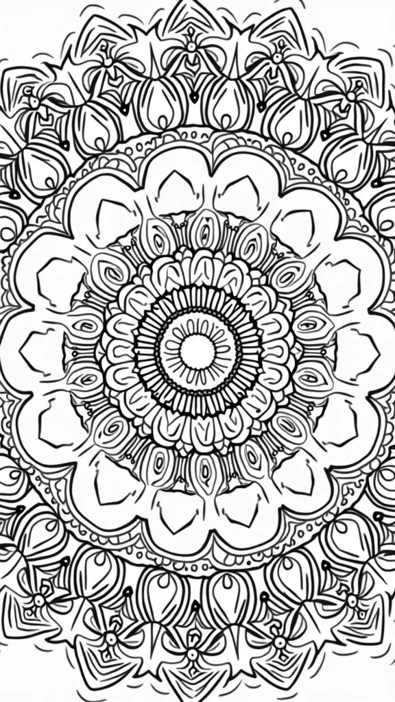 mandalla coloring pages